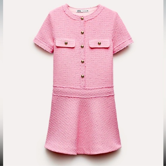 NWT Blogger Fav Zara STRUCTURED TWEED DRESS ZW COLLECTION - Picture 8 of 13